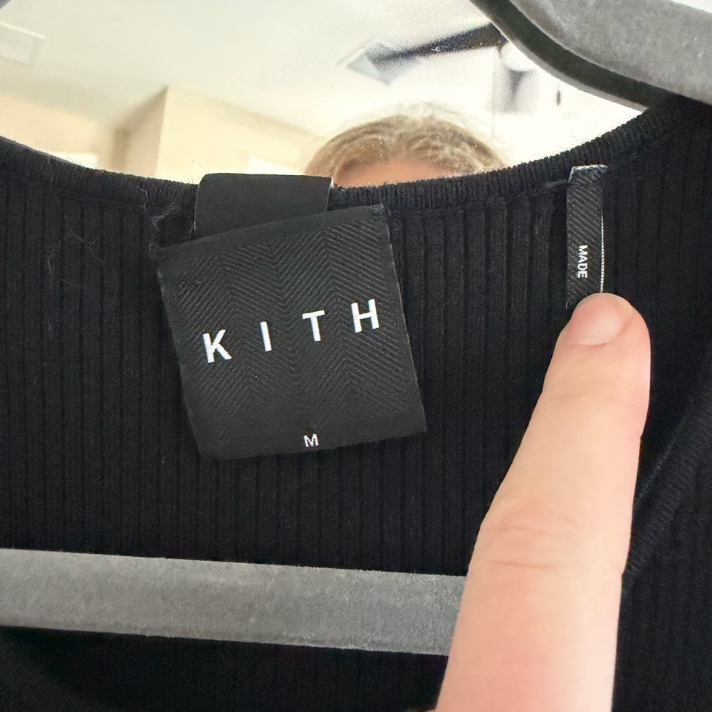 Kith Black Ribbed Racerback Mini Dress - Picture 6 of 7